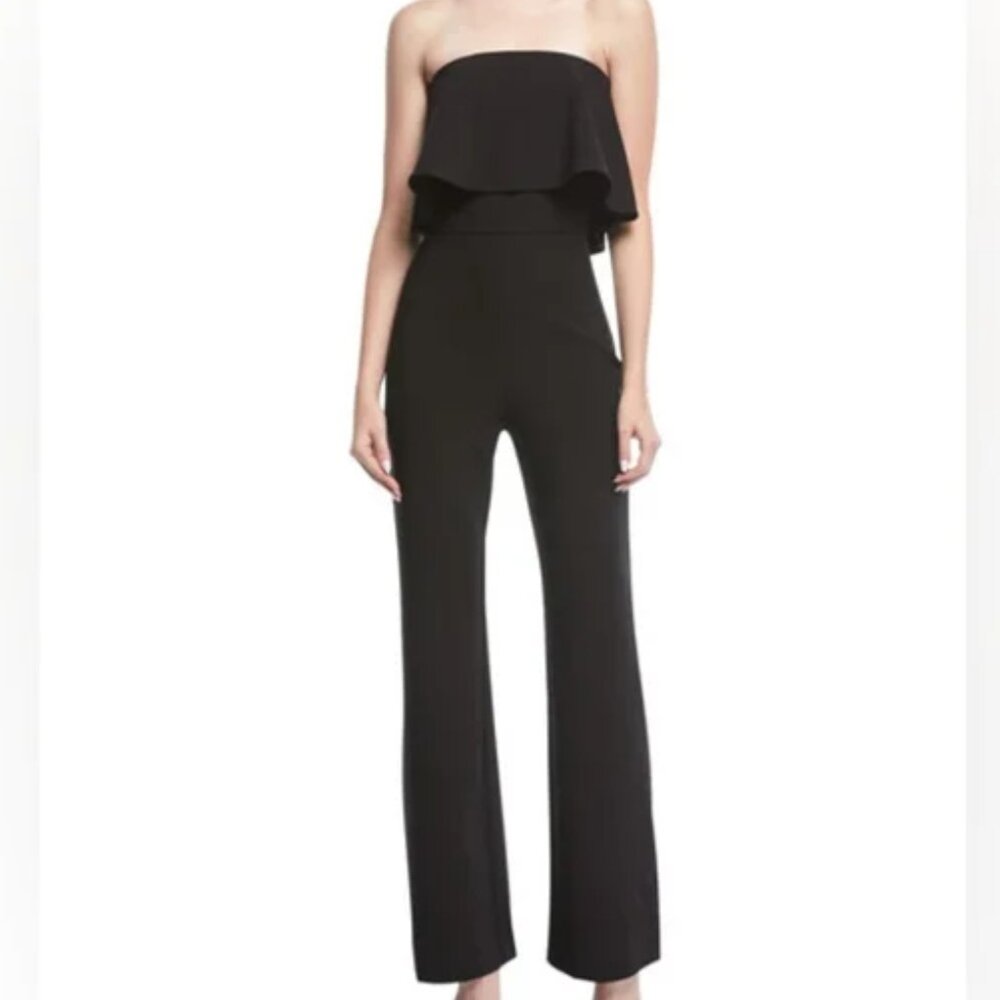 LIKELY Driggs Strapless Party Jumpsuit in Black Size 10 NWT Brand New